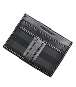 Slim credit card case with ID slot.