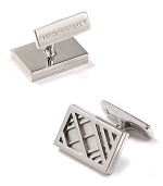 Add a dapper finish to your daily look with these timeless Burberry cuff links.