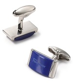 A splash of bright blue gives your polished shirting an extra touch of sophistication with these fine cufflinks, perfect for the office and even better after hours.