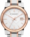 Burberry Women's BU9105 Large Check Two Tone Stainless Steel Bracelet Watch