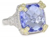 Judith Ripka Ambrosia Small Monaco Created Quartz Ring, Size 6