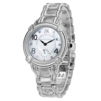 Judith Ripka Watch - Sterling and Stainless Steel Sub-dial Bracelet - Japan Mvt - M-size