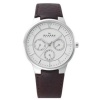 Skagen Men's 331XLSL1 Steel Brown Leather Multi-Function Watch