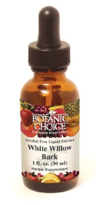 Botanic Choice White Willow Bark Alcohol Free Liquid Extract Herbal Supplements, 1 Ounce