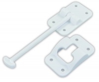 JR Products 10444 6 Polar White Plastic T-Style Door Holder