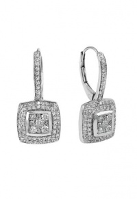 Effy Jewlery 14K White Gold Diamond Earrings, 1.02 TCW