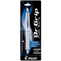 Pilot Dr.Grip Retractable Ballpoint Pen with Blue Accents, Medium Point, Black Ink, 1-Pack (36206)