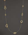 Organically-inspired, textured links of 18K yellow gold, from Marco Bicego's Jaipur collection. Imported.