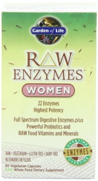 Garden of Life Raw Enzymes Women,90 Vegetarian Capsules