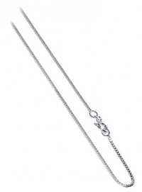 box1mm Italian Sterling Silver Sturdy Box Link 1MM 14, 16, 18, 20, 22, 24, 30 Inch Chain Necklace