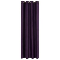 Stylemaster Tribeca 56 by 63-Inch Faux Silk Grommet Panel, Amethyst