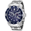 Invicta Men's 0070 Pro Diver Collection Stainless Steel and Blue Dial Watch