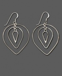 Macy's Label Sterling Silver Inverted Teardrop Dangle Earrings