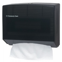 Kimberly Clark IN-SIGHT Scottfold 09215 Compact Towel Dispenser, 10-115/128 Width x 9 Height x 4-51/64 Depth, Smoke