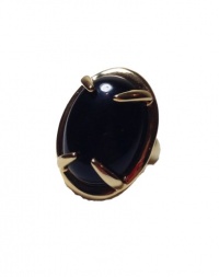 Vince Camuto Black Stone Cocktail Ring, Gold