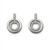 Rarelove Swarovski Elements Crystal Diamond Double Circle Stud Earrings