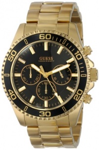 GUESS Men's U0170G2 Gold-Tone Sportwise Chronograph Watch