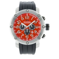 TW Steel Grandeur Tech 48mm Red Dial Chronograph Mens Watch TW125