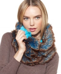 Everything is more fabulous with faux fur, especially with this gorgeous neck wrap from Betsey Johnson that puts some panache into your winter wardrobe.