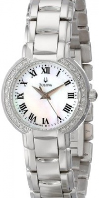 Bulova Women's 96R159 Classic Round Diamond Accented Watch