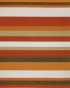 Liora Manne Ravella Stripe Rug, 8-Feet 3-Inch by 11-Feet 6-Inch, Orange