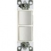 Leviton Dual Single-Pole Switch - White