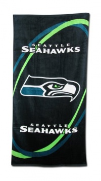 Seattle Seahawks Fiber Reactive Pool/Beach/Bath Towel (Team Color)