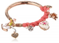 Betsey Johnson Vintage Bows Mixed Multi-Charm Bracelet, 8