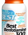 Doctor's Best Benfotiamine 300 Mg Vegetarian Capsules, 60 Count