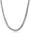 Kenneth Cole New York Seed Bead Boost Silver Seed Bead Multi-Row Long Necklace, 39