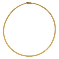 CleverEve Luxury Series 3.2mm 14K Yellow Gold Flat Omega Chain 2