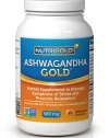 Nutrigold Ashwagandha Gold (Organic) (Clinically-proven KSM-66), 500 mg, 90 veg. capsules