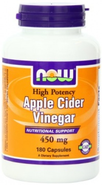 Now Foods Apple Cider Vinegar, 450 mg Capsules, 180-Count