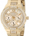 GUESS U0111L2 Gold-Tone Sparkling Watch