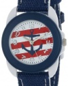 Sprout Unisex ST/1051WTBL Corn Resin Case Nautical Theme Dial Blue Cotton Strap  Watch