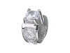 Zable (tm) Sterling Silver Engagement Ring Pandora Compatible Bead / Charm