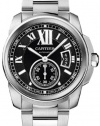 Cartier Men's W7100016 Calibre De Cartier Black Dial Watch