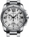 Cartier Calibre de Cartier Silver Dial Chronograph Automatic Mens Watch W7100045