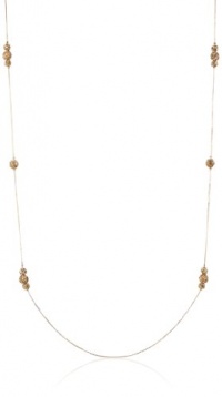 Anne Klein All that Glitters Gold-Tone and Topaz Fireball Strand Necklace, 42