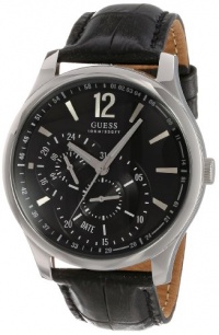 GUESS U95152G1 Men's Stainless Steel Quartz Day Black Dial