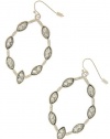 TRENDY FASHION OVAL BEAD EARRINGS BY FASHION DESTINATION | (Clear/Silver)