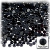 The Crafts Outlet 144-Piece Flat Back Acrylic Round Rhinestones, 5mm, Jet Black