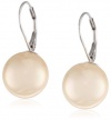 Sterling Silver Shell Pearl Lever Back Earrings