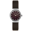 Skagen Women's 358XSSLD Steel Collection Crystal Accented Brown Leather Watch