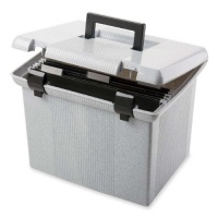 Pendaflex 41747 Portfile Portable File Box, Granite, 1 Each(41747)