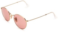 Ray-Ban 0RB3447 Round Sunglasses,Gold Frame/Red Lens,One Size