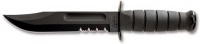 KA-BAR  Fighting/Utility Serrated Edge Knife with Hard Sheath, Black