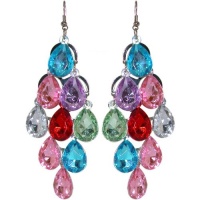 Chandelier Earrings, in Multi