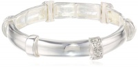 Kenneth Cole New York Bracelet Item Silver Pave Segmented Stretch Bracelet, 7.5