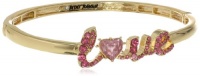 Betsey Johnson Iconic Pinkalicious Love Stretch Bangle Bracelet, 7.5